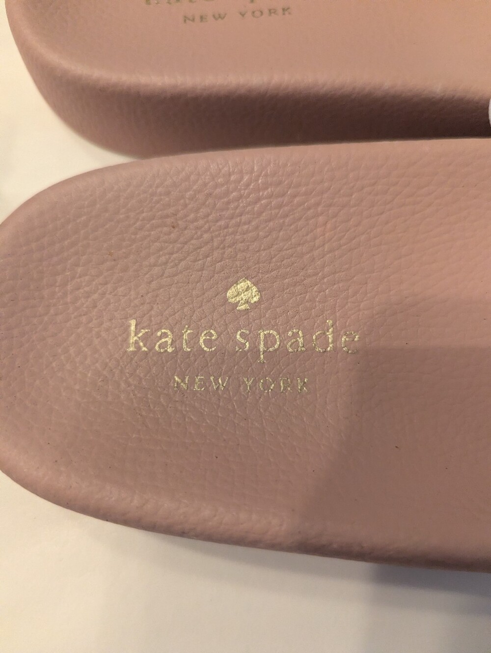 Kate Spade Rosy Dawn Pink Sunny Logo Slide Sandals Size 8 New - Picture 6 of 11